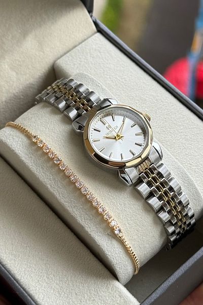 Homies Women's Wristwatch Special Gift Box and Bracelet for Mother's Day