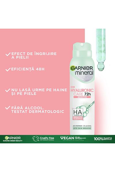 Garnier Garnier Mineral Hyaluronic Ultracare deodorant spray for women