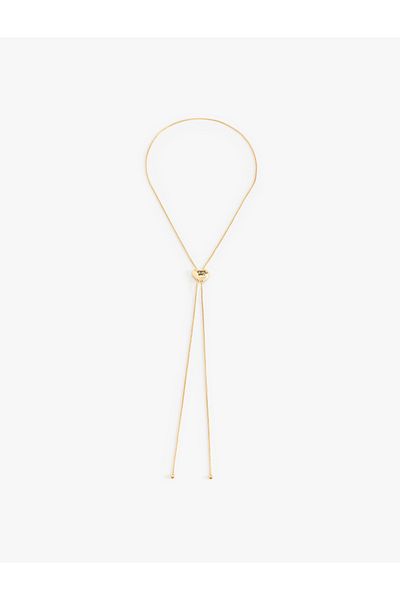 Koton Heart Detailed Long Chain Necklace