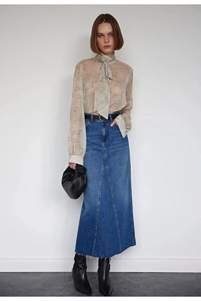 Ede Tekstil Довга джинсова спідниця Milo