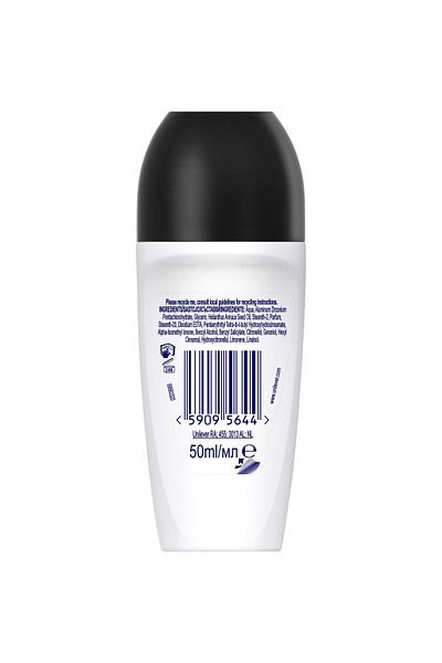 Rexona Deodorant roll-on Invisible on black & white
