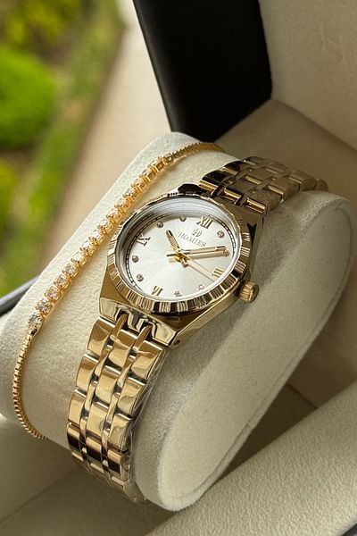 Homies Women's Wristwatch Special Gift Box and Bracelet Gift for Mother's Day.Hm097S01