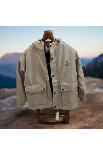 Retro Yağmurluk su geçirmez cepli
