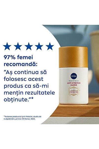 NIVEA Ulei de corp Nivea LUMINOUS630 anti-vergeturi