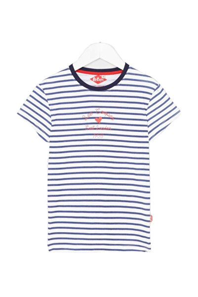 Lee Cooper Girls' denim jumpsuit and t-shirt set, Lee Cooper Blue/White 164 CM