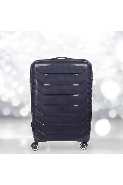 Naimeed Company Troler de călătorie Small S, Naimeed D5968, 4 roți duble detașabile la 360 de grade, PP, Mov, 37x20x48cm