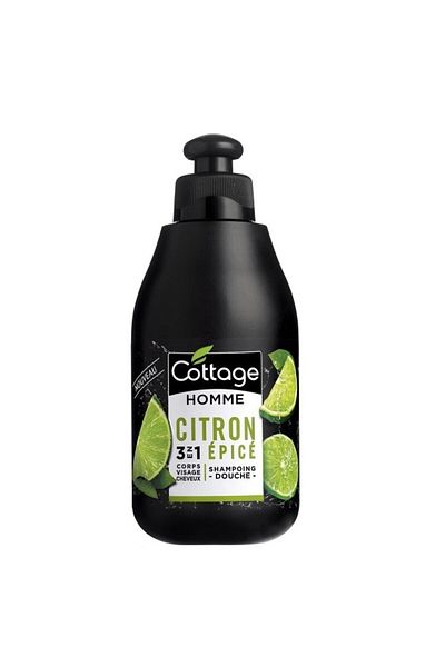 Cottage Spicy Lemon Men's Shampoo and Shower Gel