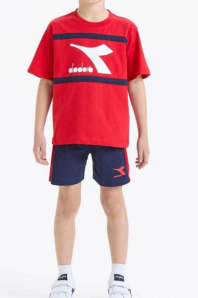 Diadora Diadora Red/Blue T-shirt and Shorts Set 128 CM