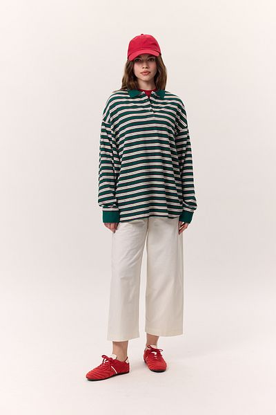 Manuka ΦΟύτερ με ρίγες POLO GREEN
