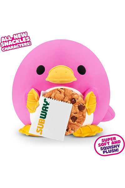 Zuru Snackles Series 2 Platypus & Subway 8 Inch Plush by ZURU, Ultra Soft Plush, Collectible Plush wit...