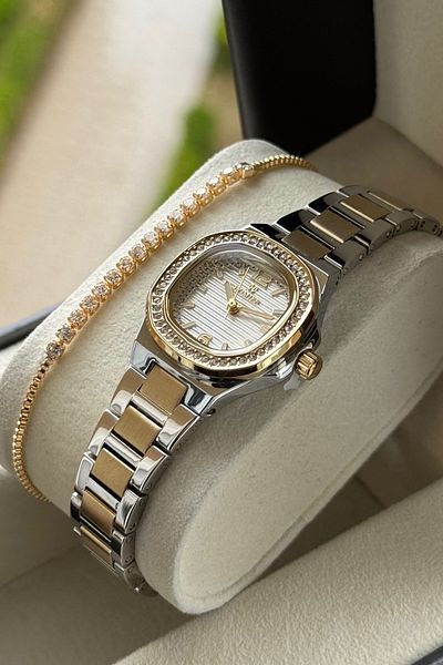 Homies Women's Wristwatch Special Gift Box and Bracelet Gift for Mother's Day.Hm06354S01
