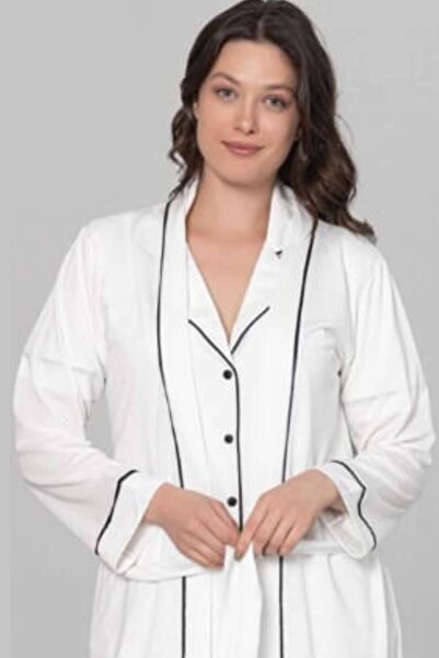 Ladytime 3'lü Kadın Sabahlıklı Pijama Takımı – Yumuşacık Viskon Kumaş - 1041