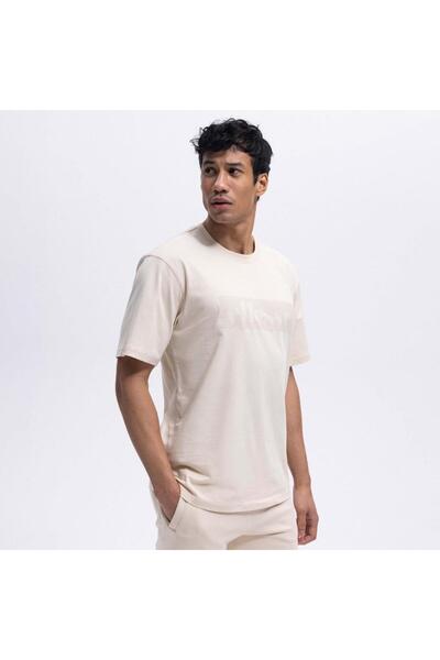 Ellesse EM390-ECR Oversize Ανδρικό T-Shirt - Εκρού