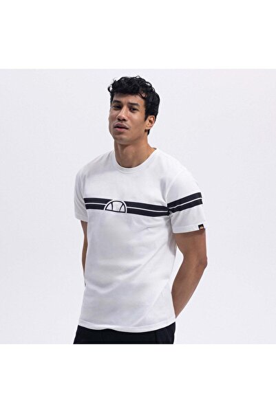 Ellesse Ανδρικό T-Shirt EM442-ECR Crew Neck - Λευκό