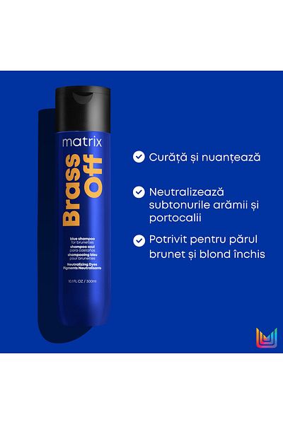 Matrix Sampon Matrix Total Results Brass Off pentru neutralizarea tonurilor de galben