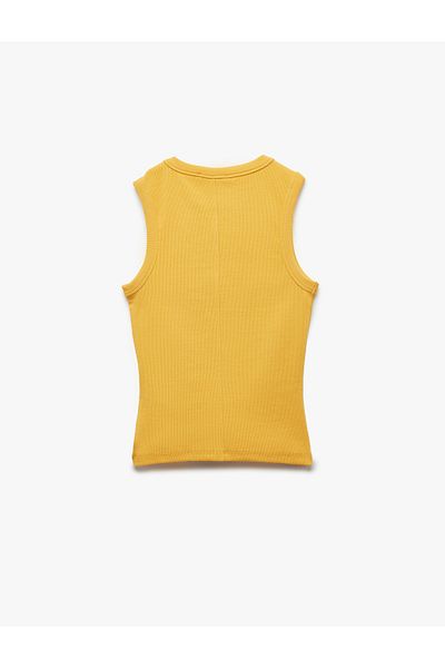 Koton Slim Fit Cotton Crew Neck Tank Top