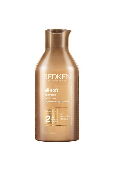 REDKEN Sampon Redken All Soft pentru parul uscat imbogatit cu ulei de argan si complex hidratant