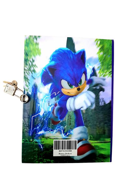 ÇİLEKHOMEAVM كتاب الذاكرة اليومي التذكاري المغلق بشخصيات SONIC