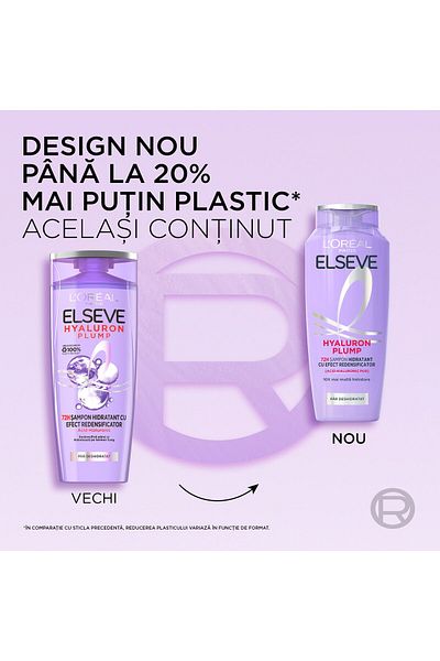 L'Oreal Paris Sampon hidratant L'Oreal Paris Elseve Hyaluron Plump pentru par deshidratat