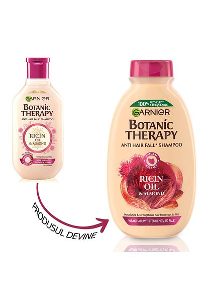 Garnier Botanic Therapy Ricin Oil & Almond Shampoo, 400ml
