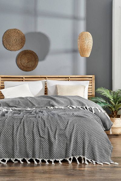 pınars Patterned Cotton Double Pique 200X230 cm