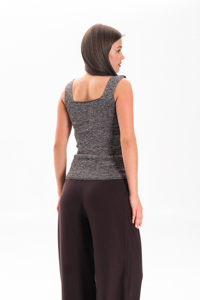 HayalGecesi Summer Black Glitter Knitwear Blouse
