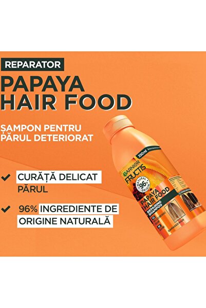 Garnier Sampon Garnier Fructis Hair Food Papaya pentru parul deteriorat