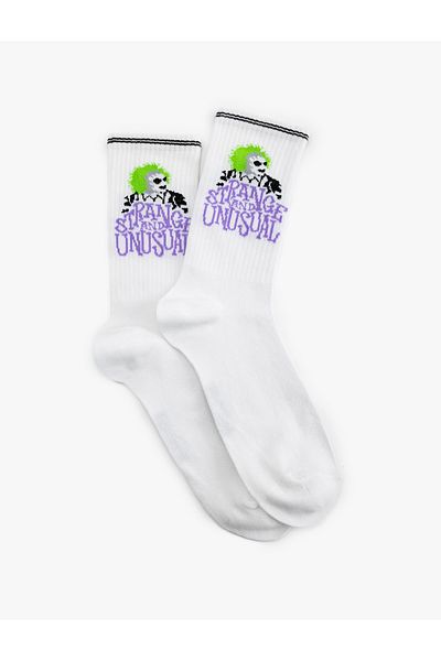 Koton Șosete Beetlejuice Socket cu licență din amestec de bumbac