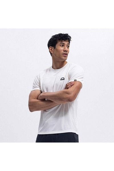 Ellesse Ανδρικό T-Shirt EM426-ECR Crew Neck - Εκρού