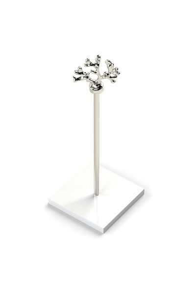 EOCRAFT Composite Granite, Marble Paper Towel Holder and Napkin Holder with Silver Metal Handle