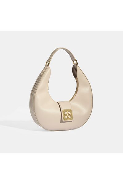 Desa Women's Gray Leather Shoulder Bag