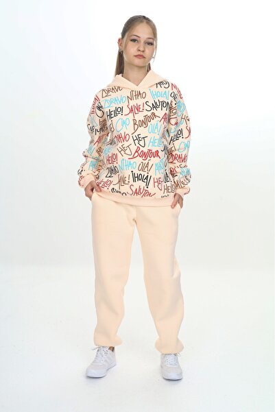 Toontoy Κοριτσίστικο Σετ Φόρμας Bonjour με κουκούλα