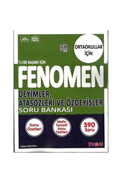 Gama Yayınları FENOMEN 8. SINIF DEYİMLER ATASÖZLERİ VE ÖZDEYİŞLER SORU BANKASI