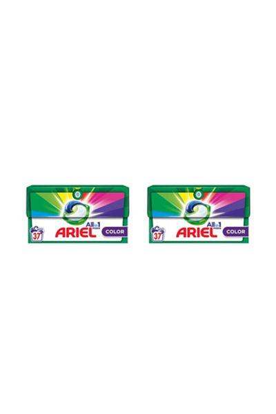 Ariel All In One Detergent Capsule, Color, 74 Capsules