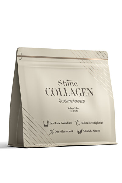 Shinecollagen Tip 1/2/3 Kolajen Yüksek Kaliteli 300gr Collagen Helal %100 Doğal Çift Hidrolize 30 günlük