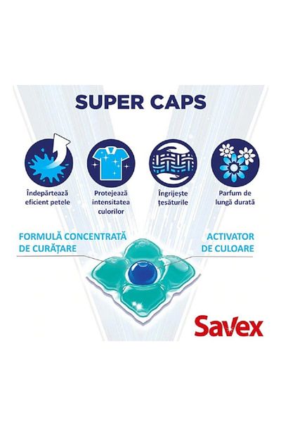 SAVEX Super Proaspat Detergent Rufe 42 Capsule
