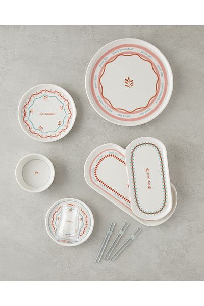 English Home Comely Ceramic Breakfast Set 32 Pcs for 6 Colorful