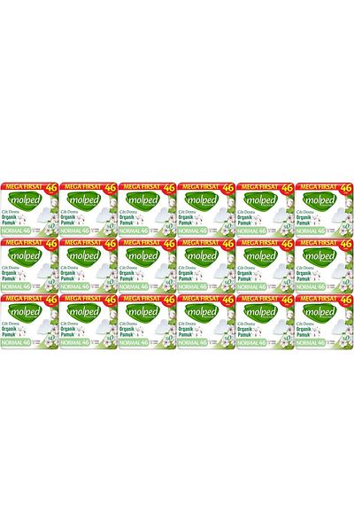 Molped Pure&Soft Sanitary Pad Normal 828 (18Pk*46) Piece Mega Pk