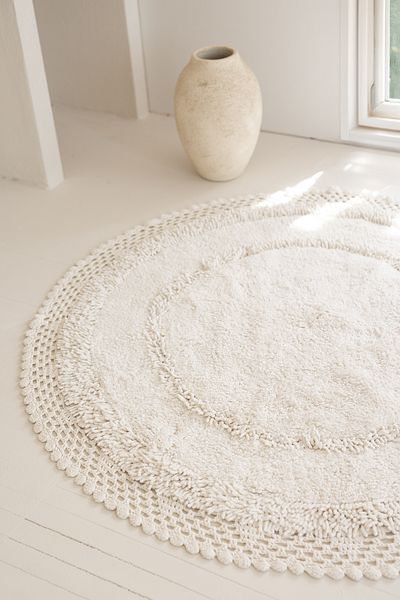 İrya Moon 100% Cotton Χαλάκι Μπάνιου Ecru 120x120