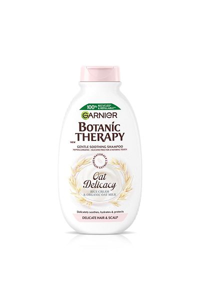 Garnier Sampon Garnier Botanic Therapy Rice Cream & Organic Oat Milk pentru par si scalp sensibil