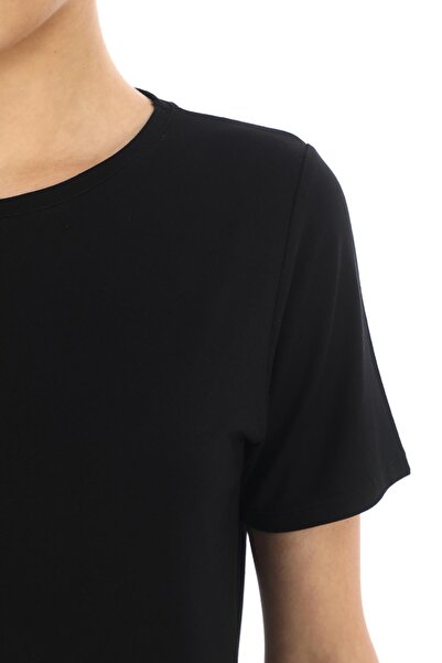 penyebizden Μαλακό Βισκόζη Μακρύ Χιτώνα-Μαύρο-Λευκό