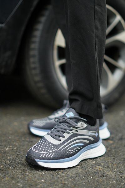 SOLAZER Μαύρο Μπλε Ανδρικό Sneaker - Casual Sports Shoes 33