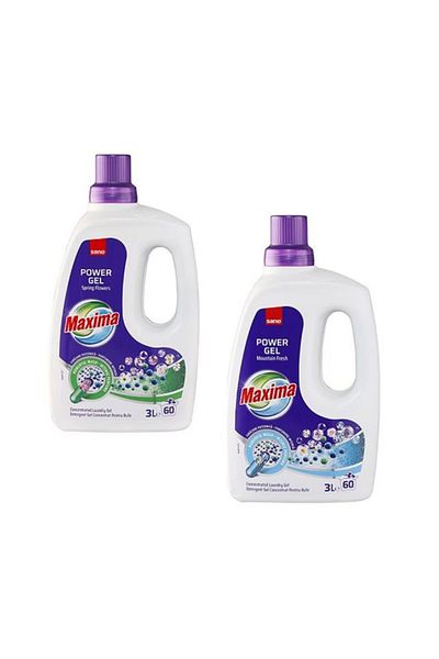 Sano Detergent lichid Plic Maxima Spring Flower Maxima Mountain Flowers 2 x 3 L