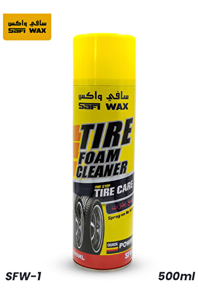SAFI WAX منظف رغوة الإطارات SFW-1 سعة 500 مل - بخاخ بخطوة واحدة لتلميع وحماية...