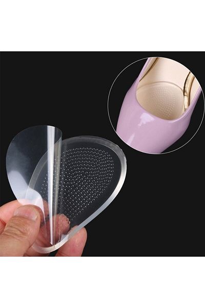 Ecosell Silicone Heeled Shoe Insoles Anti-Slip Insoles Thick 1 Pair