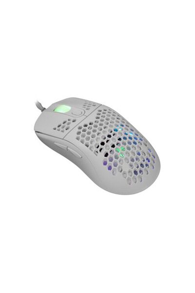 WHITE Mouse Gaming cu fir White Shark GALAHAD