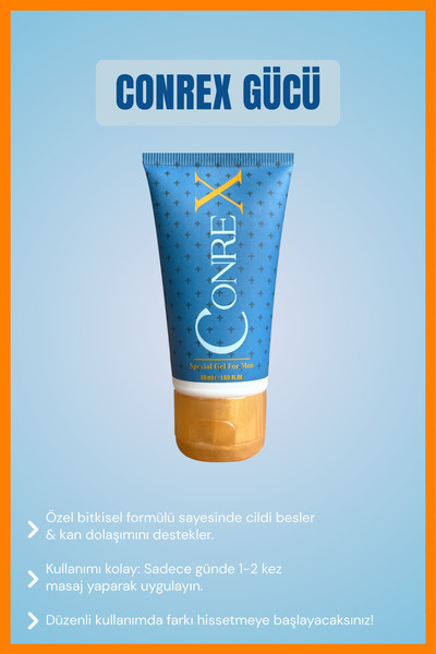 Conrex Erkeklere Özel Boyutlandırıcı Ve Nemlendiricili Mucize Jel 50 ml