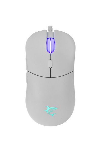 WHITE Mouse Gaming cu fir White Shark BAGDEMAGUS