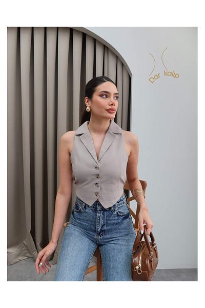 ESRAHELVACI Back Tie Vest
