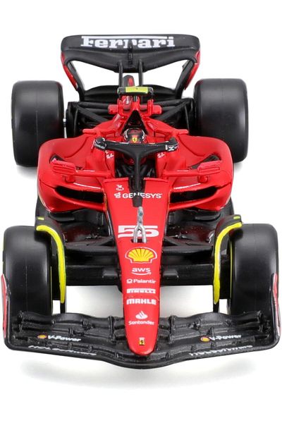 BBURAGO Ferrari Racing-2023 Season Car With Helmet 1:43 Scale 18-36835 #16